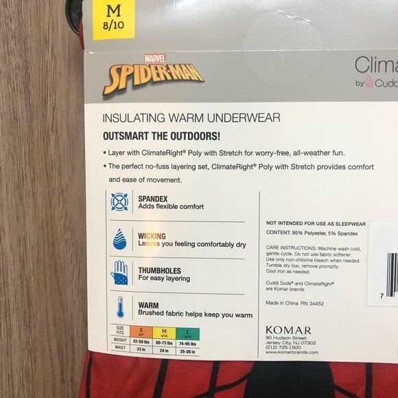 Spiderman Climate Right Warm Underwear Set - Picture 5 of 5